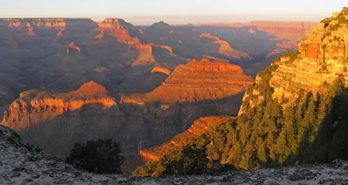 Figure 11.8 Grand Canyon from the south rim, formed by millions of years of water erosion. (US National Park Service photo)